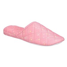 Charter Club Women's Quilted Slippers Pink Floral Paisley Size S 5-6 