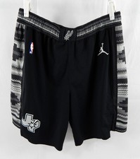 2022-23 San Antonio Spurs Blake Wesley #14 Game Used Black Shorts Statement  9