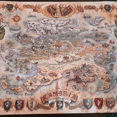 Dragon Thrones World Map of Kambria (english)