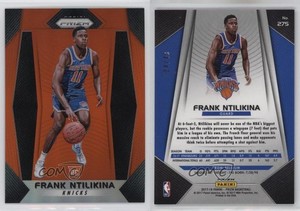 2017-18 Panini Prizm Orange Prizm /49 Frank Ntilikina #275 Rookie RC