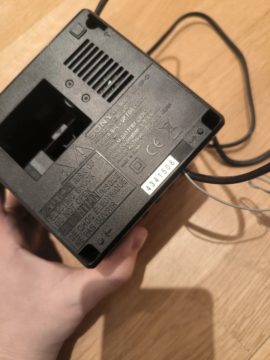 Sony ICF-C1B Radiowecker Würfel – Schwarz – Voll funktionsfähig!