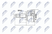 Gelenksatz Antriebswelle NTY NPZ-FT-035 FüR Alfa Bravo Lancia 156 Lybra Fiat 2