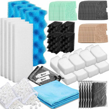 74 Pcs Aquarium Filter Media Kit for Fluval 306/307 - Foam, Carbon More