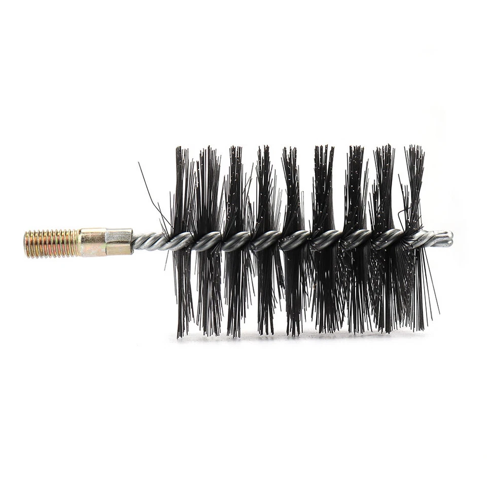 Cepillo de limpieza de alambre de acero inoxidable para tubería de 18-75 mm M6/12 cepillo de mango de rosca Foto 4 de 4
