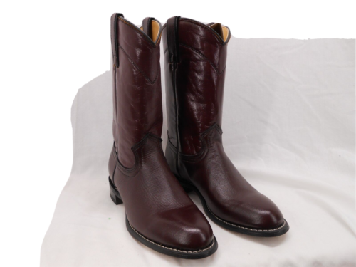 Rodeo Drive RD855 Womens 5.5 M Genuine Leather Vintage Old Western Boots Red NEW - Picture 1 of 4