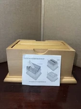   Surprise & Delight Magic Wood Cigarette Dispenser Wooden Box