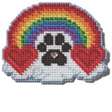 Pawsitively Love Beaded Cross Stitch Kit Mill Hill 2025 Spring Bouquet MH182515