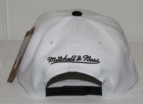 Mitchell & Ness BROOKLYN NETS Adjustable Snapback Hat Cap CEMENT TOP OREO *H2 - Picture 5 of 7