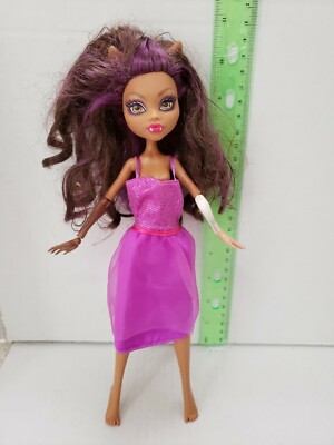 monster high purple dress Monster High First Wave Clawdeen Wolf Doll Purple dress Fast Shipping