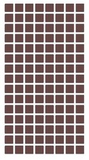 1/4" Brown Square Color Coding Inventory Label Stickers Made In The USA