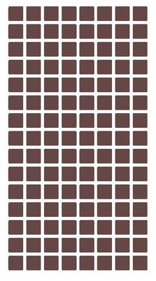 1/4'' Brown Square Color Coding Inventory Label Stickers Made In The USA 