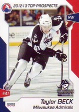 Taylor Beck 2012-13 AHL Top Prospects Milwaukee Admirals