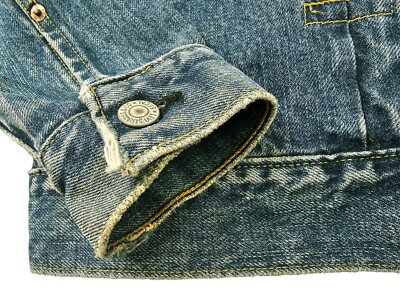 HOT VTG 1950 REPRO Men LEVI'S 71507 BIG E SELVEDGE TRUCKER