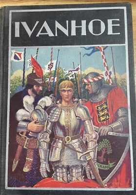 IVANHOE by Sir Walter Scott Vintage Edition 1933- Rand McNally & Co. Hardcover