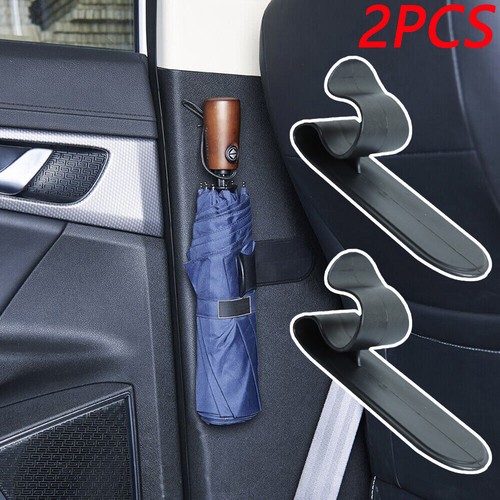 2x Car Interior Accessories Umbrella Hooks Holder Hanger Fastener Clip Universal