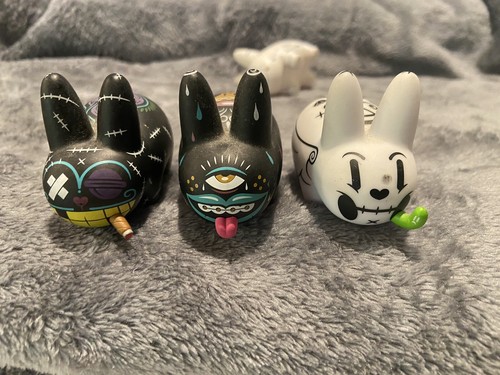 7 Labbits Smoklin Vinyl Figures KidRobot 1.5”-2.5” Polka Dot Cuts Stitches - 第 11/24 張圖片
