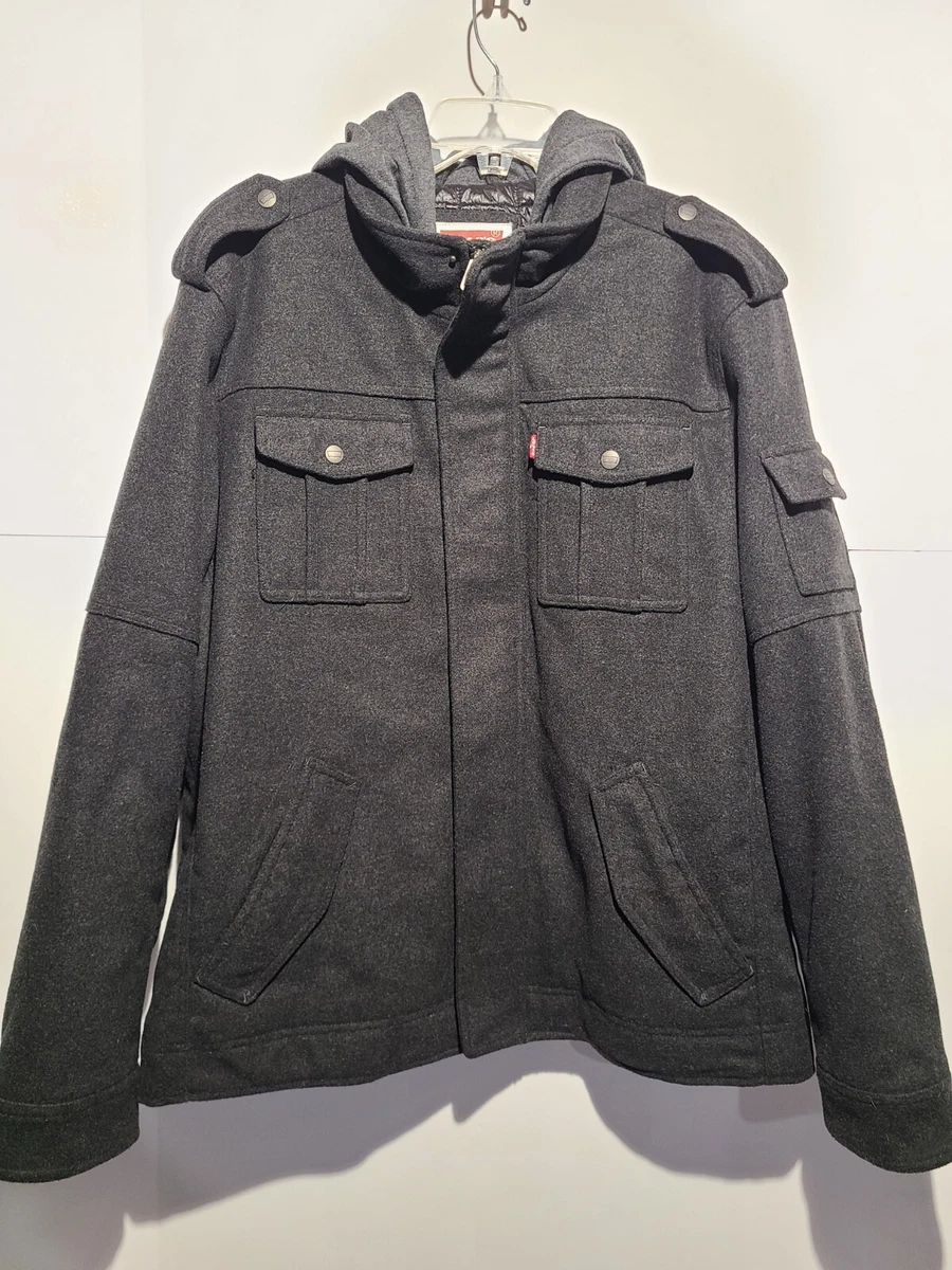 Levi s Men s Wool Blend Military Jacket XL