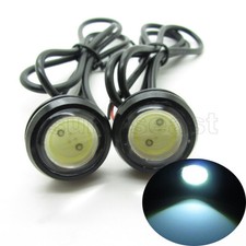 2 X White 23mm Car Eagle Eye Led Daytime Running Light Drl Waterproof Dc 12v