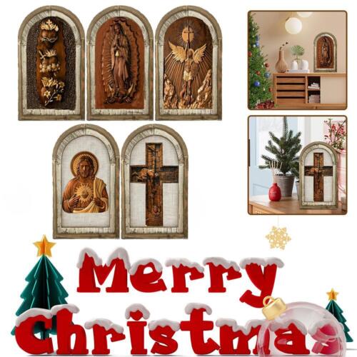 1Pcs Christmas Wooden Home Desktop Decoration Hanging Gift Ornament Pendant G0U5 - Afbeelding 1 van 17