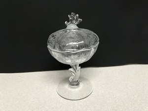 Fostoria Meadowrose  Baroque Style Jelly / Candy with Lid,Excellent Condition