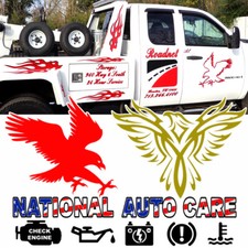 CUSTOM WEATHER PROOF VINYL DECALS / STICKERS - ANY LOGO / IMAGE AND LETTERING