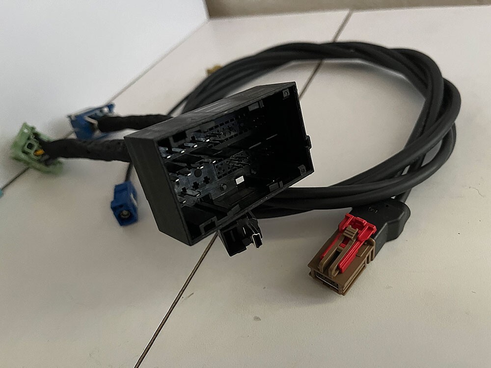 19-22 DODGE RAM UCONNECT 5 RADIO INTEGRATION WIRING HARNESS MAIN, MEDIA ...