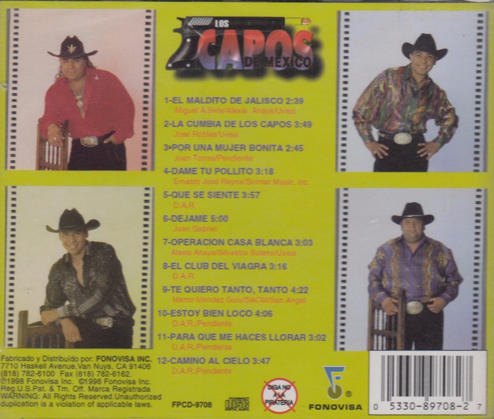 Camino Al Cielo by Los Capos de Mexico (CD, Sep1998, Fonovisa) for