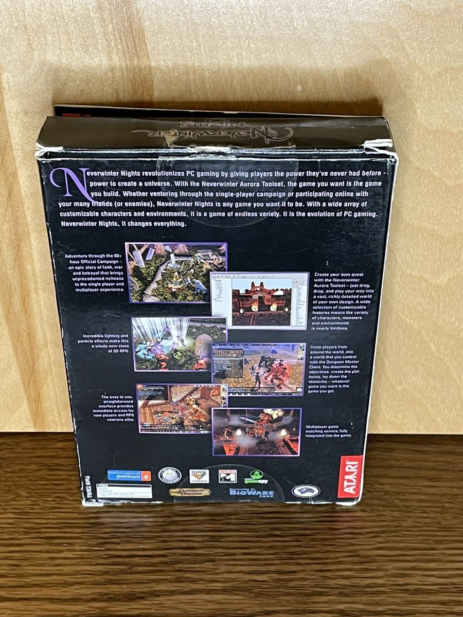 Jeu PC Forgotten Realms Neverwinter Nights - Version Française Small Box, éditeur Atari, Bon état