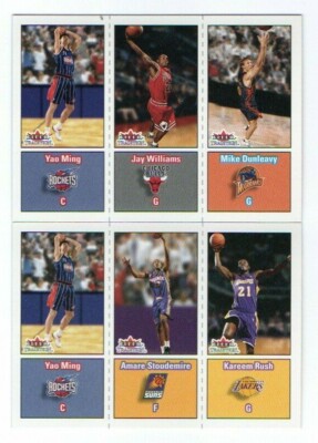 ヤオ・ミン（ようめい）Yao Ming（姚明）3枚セット Yao Ming 2002/03 FLEER Tradition Triple Rookie RC 2X LOT 271 295