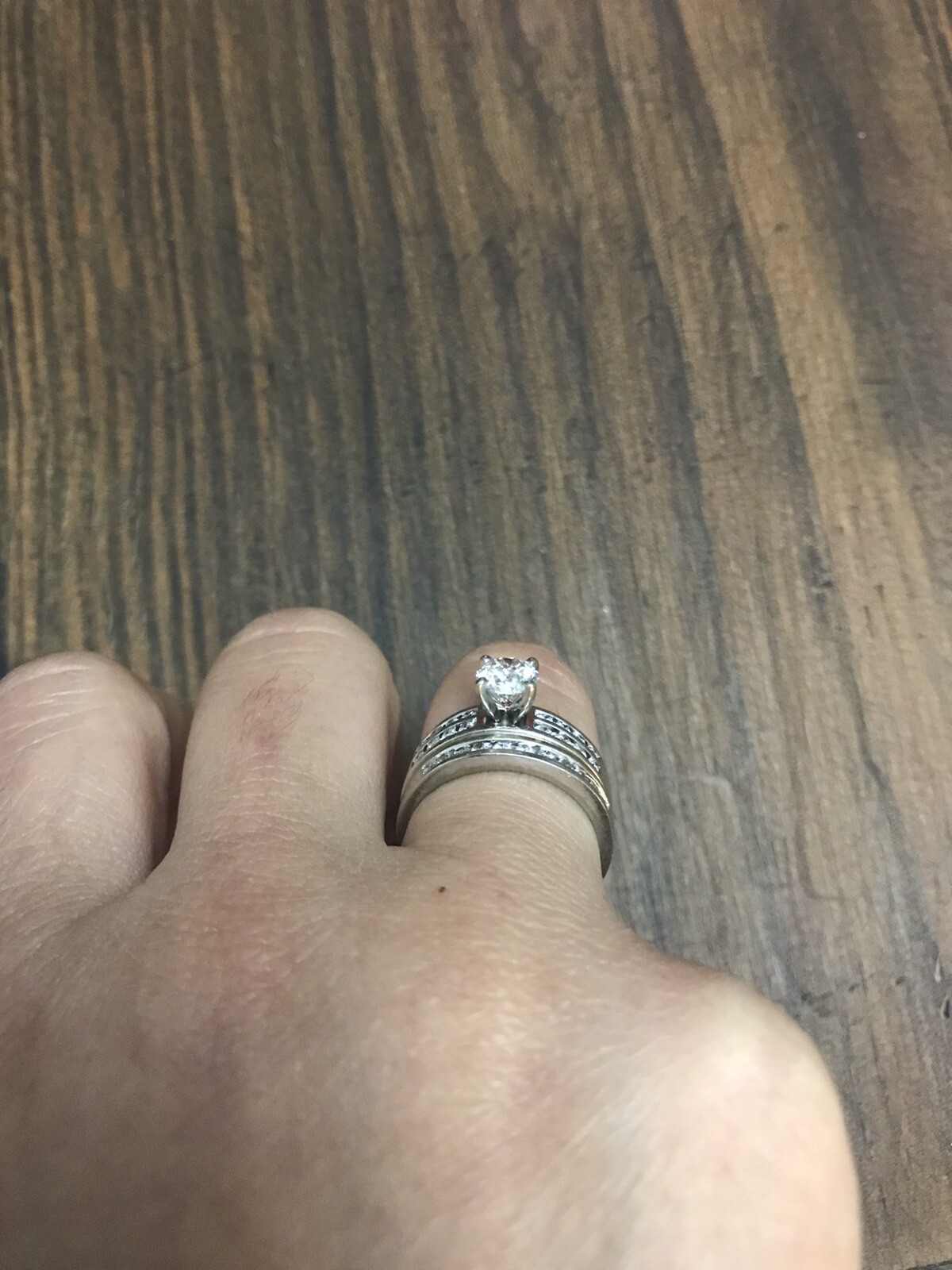 White Gold Ring set (size 7) Looks New! Retail Va… - image 5