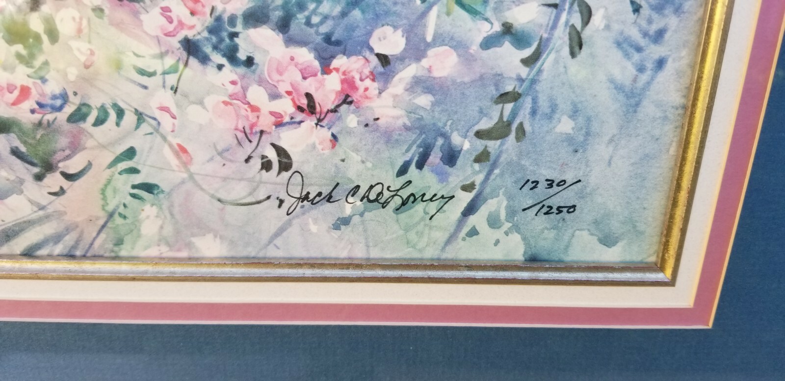 2 Jack Deloney HANDSIGNED Dogwood's & Southern Elegance Prints Limited