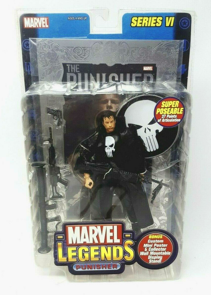 MARVEL LEGENDS MOVIE PUNISHER SERIES 6 VI SILVER FOIL TOYBIZ FIGURE VERY RARE