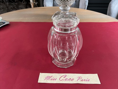 Baccarat Silver Plated Candy Jar Non Signed