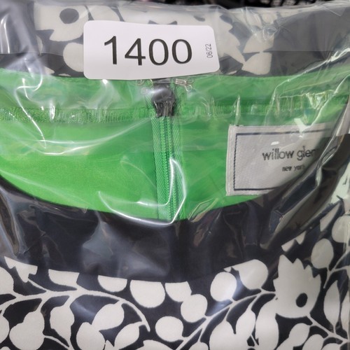 Willow Glen Dress Womens 6 Black White Floral Shift Sleeveless Lined Short - Picture 9 of 9