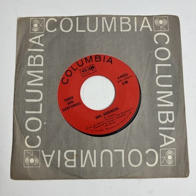 Simon and Garfunkel ~ Mrs. Robinson/ Old Friends Bookends ~ Columbia 45 Record
