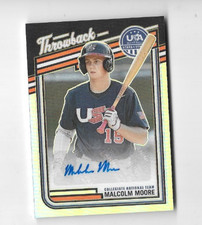 2026 Panini Stars & Stripes Malcolm Moore RC AUTO SILVER PRIZM #39/175