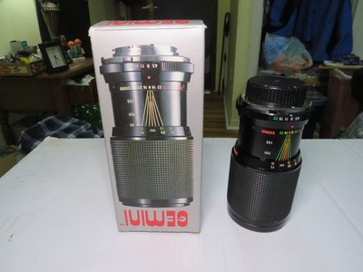 Gemini 80-200mm F4.5 Zoom Lens For Minolta Made in Japan Original Box