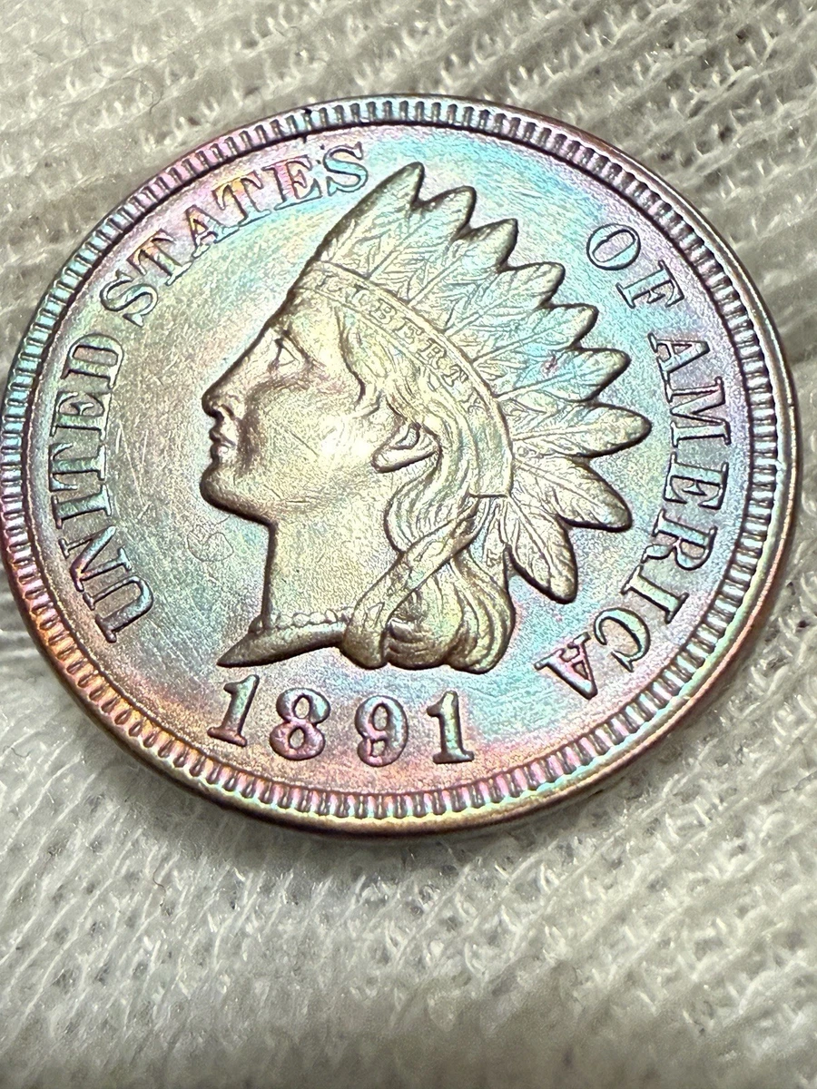1891 印第安人头小美分硬币| eBay