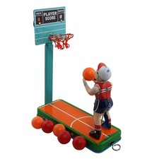 Blechspielzeug Basketballspieler Basketball aus Blech