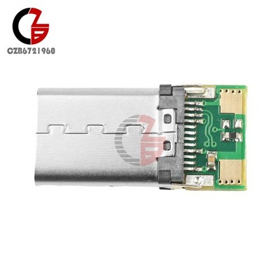 1/2/5PCS  USB-C Type-C Male Plug & Socket Connector SMT type with PC Board