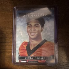 SAGE 2021 Premier Draft Art Gallery Insert Chuba Hubbard AG-25