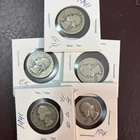 1941  Washington Silver Quarters  Lot of 5