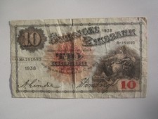 1938 SWEDEN 10 KRONOR