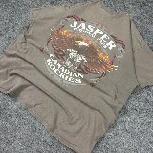 Vintage Jasper Canadian Rockies Motorcycle Tours T-Shirt Vintage vintage concert t-shirt, vintage, single stitch, B+ condition