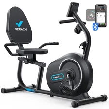 Magnetic Recumbent Exercise Bike with 8 Resistance Levels and Free App