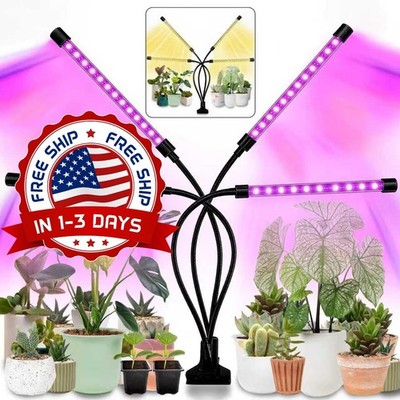 Luces LED Para Crecimiento De Plantas 80 LED Espectro Completo Con Temporizador.