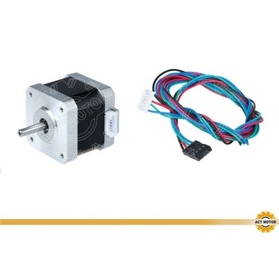 1PC Nema17 Schrittmotor 17HS4417P4.5-15-X2-1000 1,7A 40mm 0,4Nm 56oz-in CNC Kit
