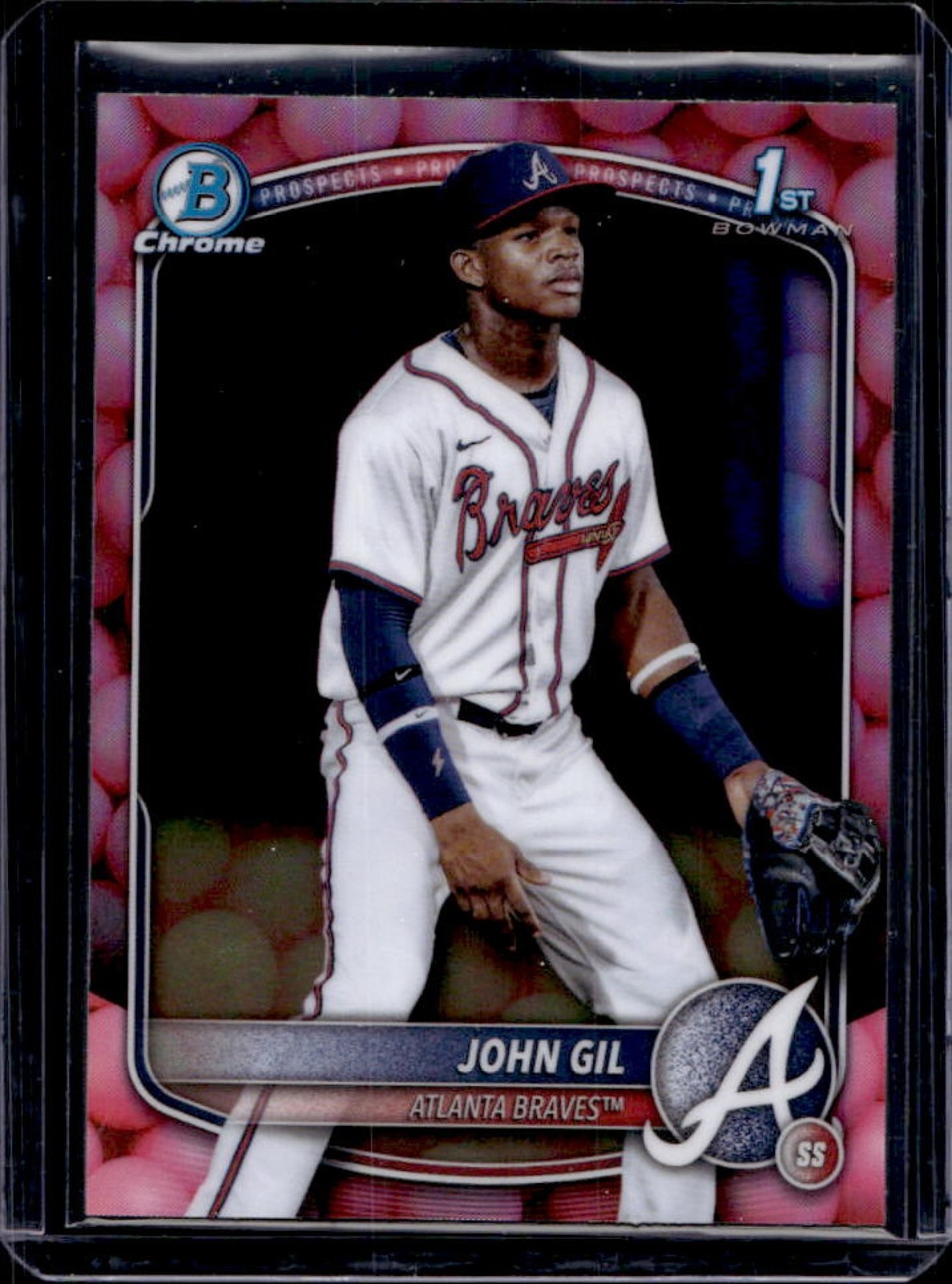 2025 Bowman Chrome John Gil Gum Ball Refractor 1st Prospect #BCP-172 Braves