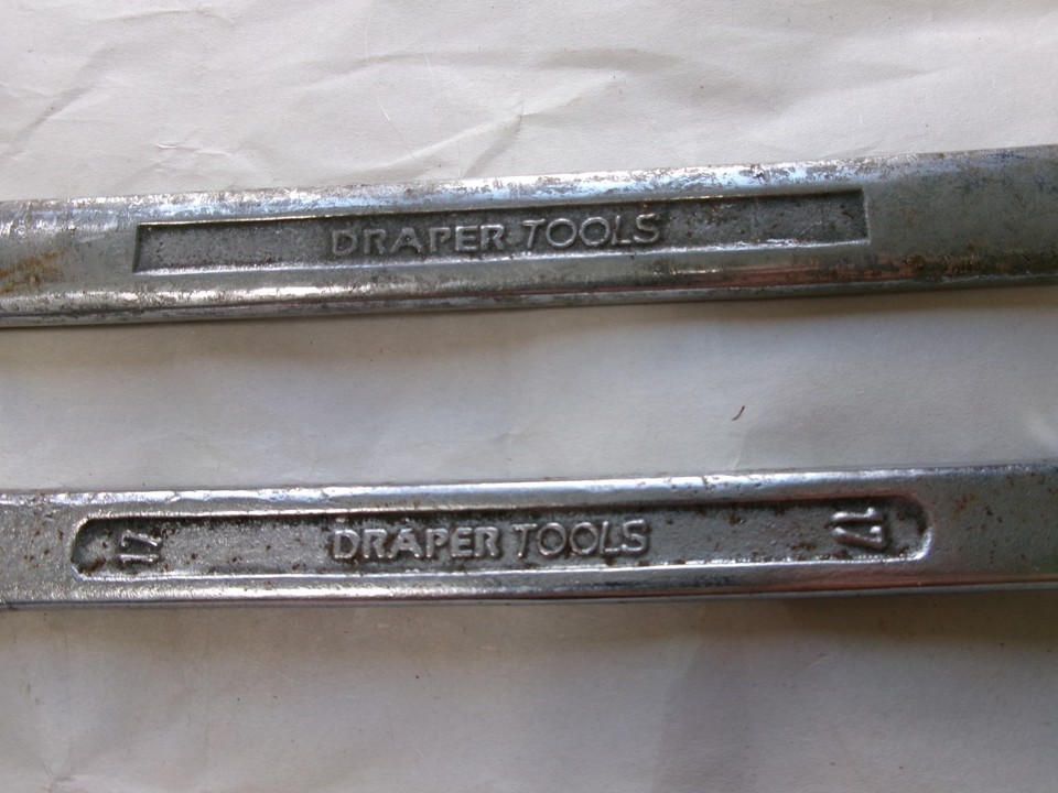 Draper Tools Bench VINTAGE DRAPER TOOLS COMBINATION SPANNERS 17mm & 19mm - LOOK! | eBay UK