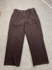 Vintage Lauren Ralph Lauren Pleated Pants 12 30x24 Brown Fray Hem Bareback